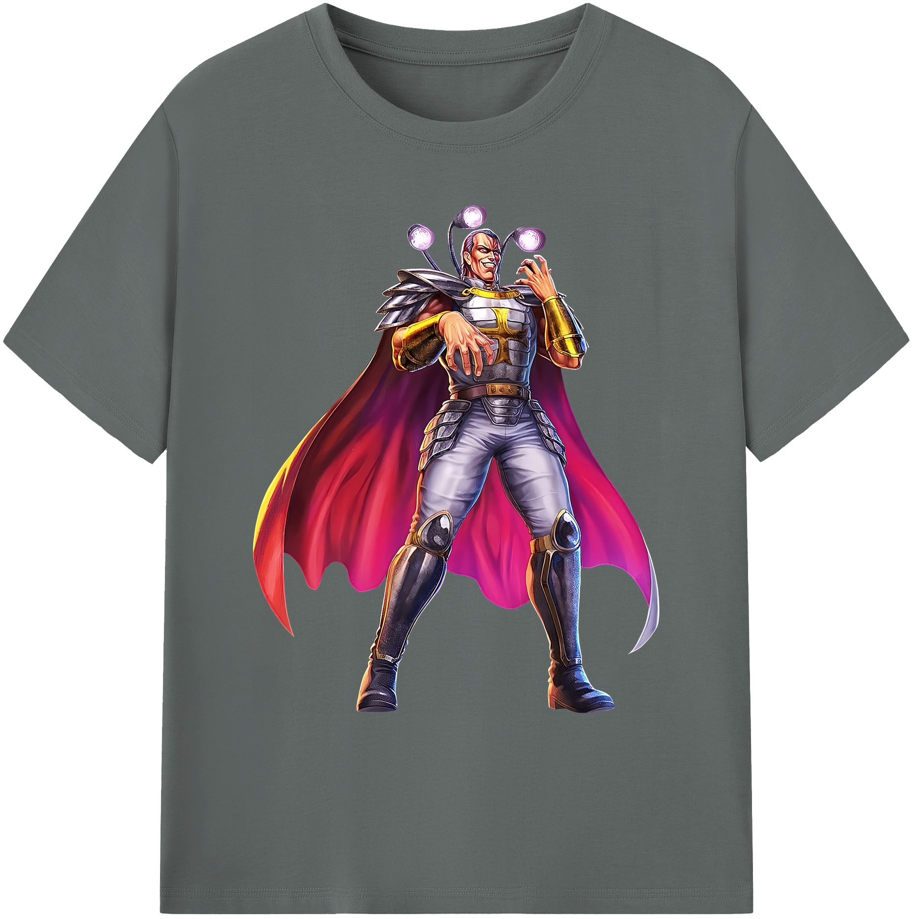 （画像用） 北斗の拳 Fist of the North Star 綿100％ メンズ半袖Tシャツ｜肌触りやわらか＆通気性